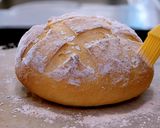 手ごねで作る☆大きな丸パン コブローフ作り方30写真