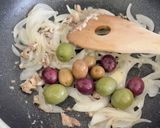 レストランの味「鶏もも肉のオリーブ煮」作り方10写真