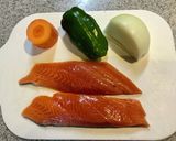 優しい味の鮭の南蛮漬け作り方1写真