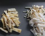 筍と油揚げとえのきの柚子胡椒和え作り方2写真