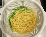 アスパラと生ハムの簡単カルボナーラ作り方2写真