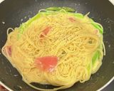 アスパラと生ハムの簡単カルボナーラ作り方5写真