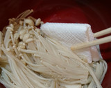簡単！旨い！えのきかいわれごまだれ和え♪作り方3写真