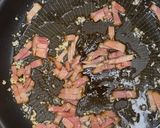 蓮根ときのこのベーコンガーリックソテー作り方3写真