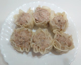 蒸し器いらず！餃子の皮でジャンボ焼売作り方8写真