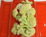 混ぜるだけ＊カリフラワーと鯖缶の和え物作り方1写真