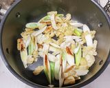 体があったまる～長ネギの味噌汁作り方2写真