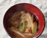 体があったまる～長ネギの味噌汁作り方3写真