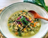イタリア発！秋冬定番のもち麦スープ♡作り方7写真