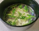 ひと手間で違う☆ニラと鶏ひき肉スープ作り方6写真