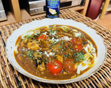 超簡単★鯖缶と舞茸のカレー蕎麦orうどん作り方6写真