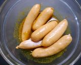 レンジで簡単！シャウエッセンのカレー和え作り方2写真