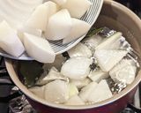 体が温まる！大根と鶏もも肉の簡単スープ作り方8写真