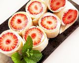 花束✨トルティーヤ苺ロールサンド作り方4写真