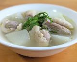 体が温まる！大根と鶏もも肉の簡単スープ作り方14写真