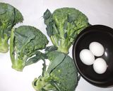 ブロッコリーの卵あんかけ♪潤い不足に薬膳作り方1写真
