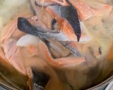 鮭のあらで作る酒粕汁♪白みそ風味作り方6写真