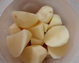 じゃがいも入り【鶏肉と厚揚げの甘酢炒め】作り方3写真
