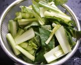 骨粗鬆症対策！小松菜としめじの中華旨煮作り方1写真