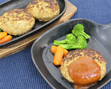 【低糖質】厚揚げでかさ増しハンバーグ作り方7写真