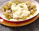 鯖缶、アボカド、ポテトのとろりチーズのせ作り方3写真