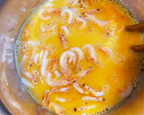 桜海老と水菜の厚焼き卵作り方2写真