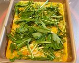 桜海老と水菜の厚焼き卵作り方4写真