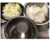 我が家の鉄板！白菜とひき肉のオイスター煮作り方2写真