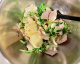 鶏胸肉と豆苗のマヨサラダ作り方3写真