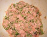 にんにくの芽入り鶏ひき肉の大型バーグ作り方3写真