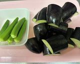 ★なすとオクラの揚げ浸し★作り方1写真