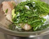鶏胸ミンチ肉と大葉の餃子♡作り方1写真