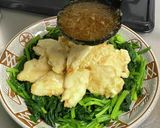 鶏天とほうれん草の・おろしあんかけ作り方16写真