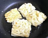 【ヤンニョム納豆で】うどんバーガー作り方6写真