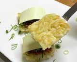【ヤンニョム納豆で】うどんバーガー作り方11写真