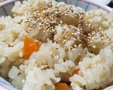 一夜干しのアラ出汁の炊き込みご飯作り方9写真