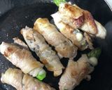 豚肉アスパラ巻き♡海苔&チーズ作り方7写真