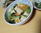 小松菜と高野豆腐の含め煮作り方8写真