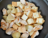 じゃがいも入り【鶏肉と厚揚げの甘酢炒め】作り方7写真