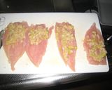 お弁当に・・・ささ身のねぎ味噌巻き焼き作り方2写真
