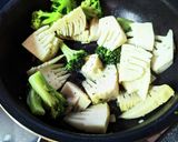 筍とブロッコリーのガリバター醤油炒め作り方4写真