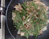 新玉ねぎと肉ニラ炒め作り方8写真
