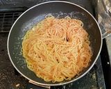残った素麺・ケチャップ＆バター焼き作り方2写真