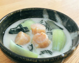 帆立貝柱とちんげん菜のクリーム煮作り方7写真