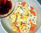 とりささみと根菜の黒酢あん作り方8写真