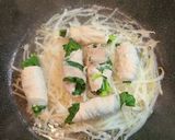蒸し豚肉のホウレン草巻き作り方7写真