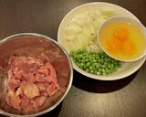 グリンピースの卵とじ作り方1写真