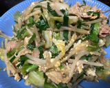 ニラと春キャベツの豚肉炒め作り方10写真
