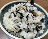炊飯炊餅米でヒジキ入！厨房ばあばぁ！作り方3写真