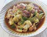 春キャベツと筍と鶏もも肉の甘辛炒め煮作り方5写真